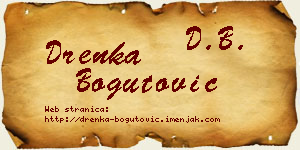 Drenka Bogutović vizit kartica